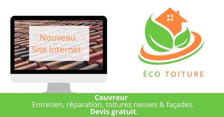 Éco Toiture – lancement du nouveau site internet